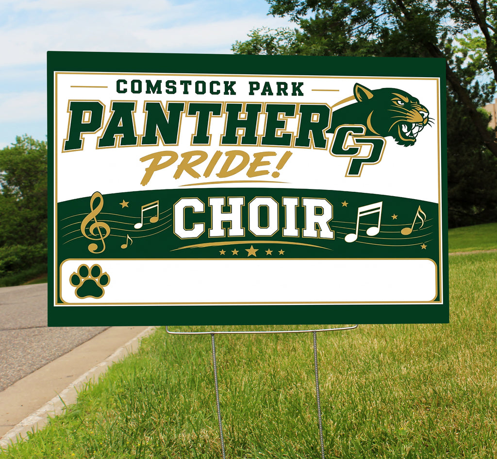 Choir Sign with Student Name