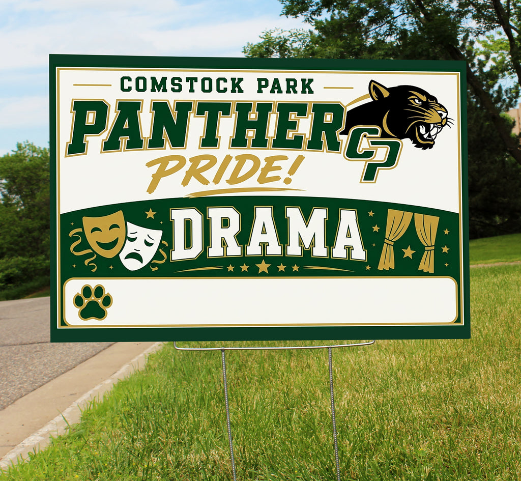 Drama Sign with Student Name