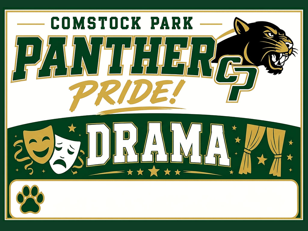 Drama Sign with Student Name