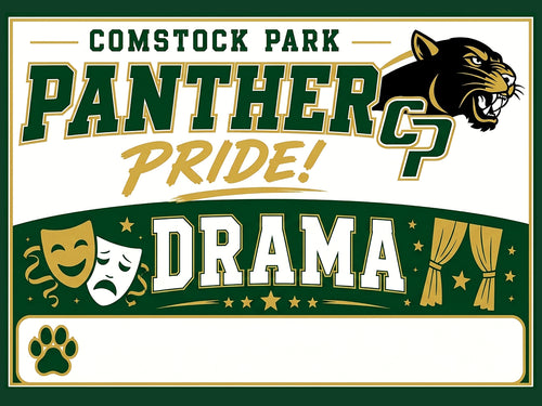 Drama Sign with Student Name