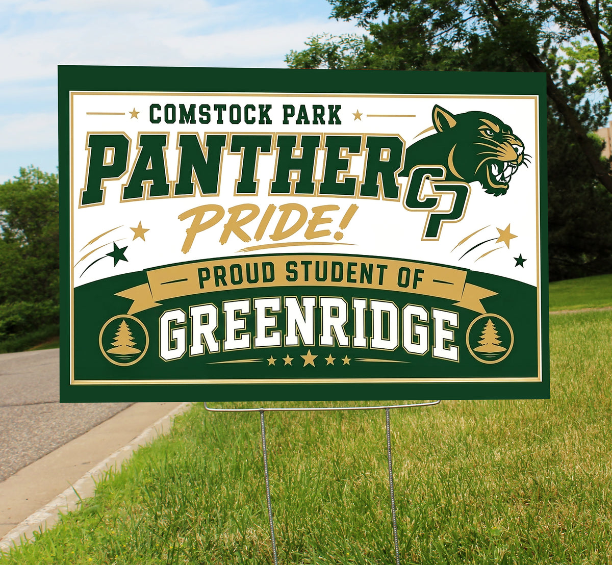 Panther Pride Greenridge Sign