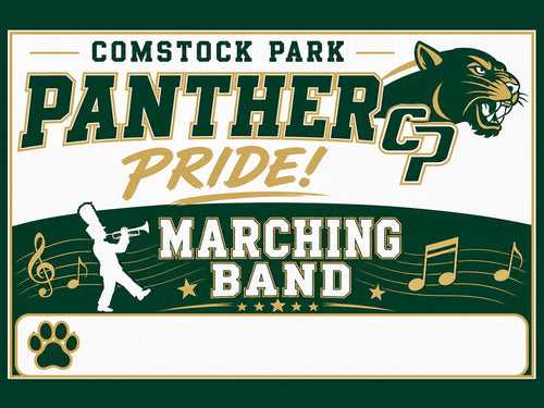 Marching Band Sign with Student Name