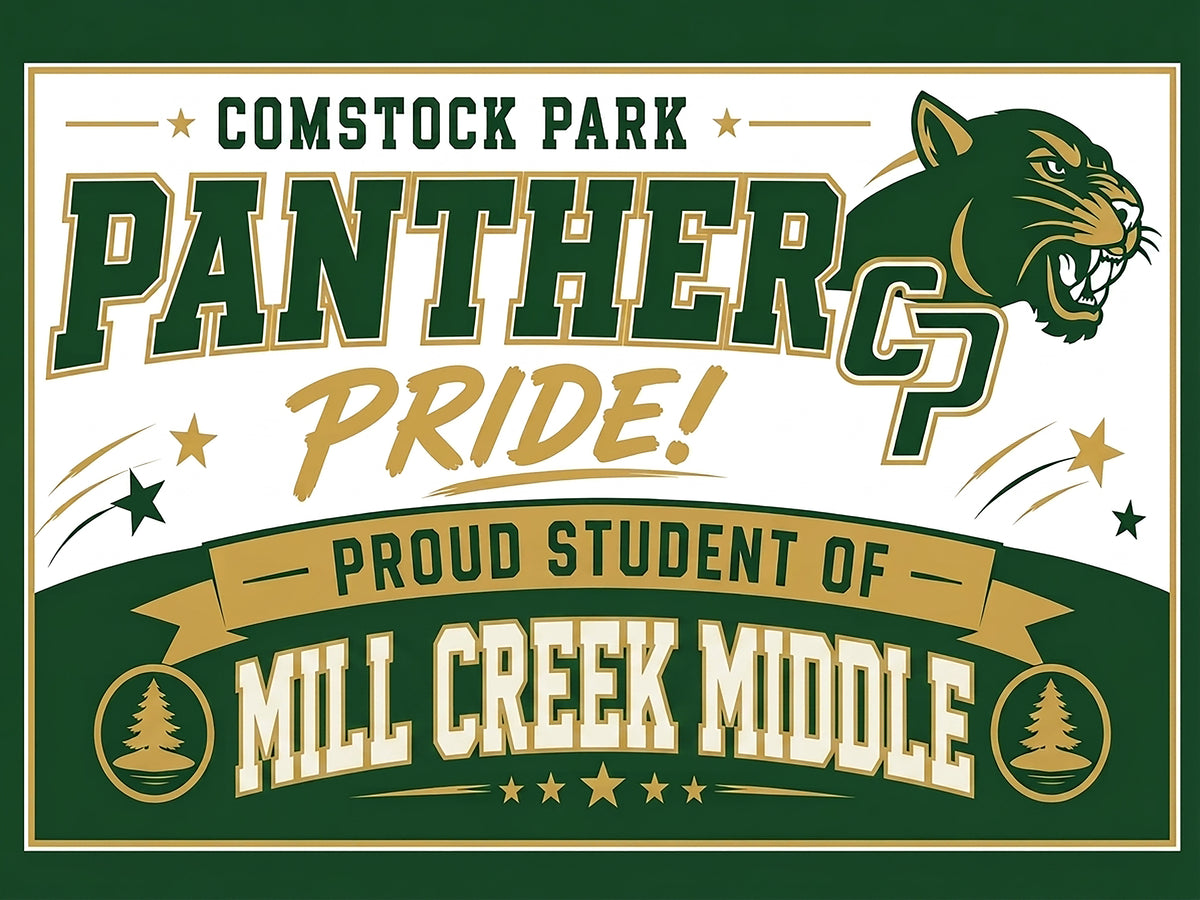 Panther Pride Mill Creek Middle Sign