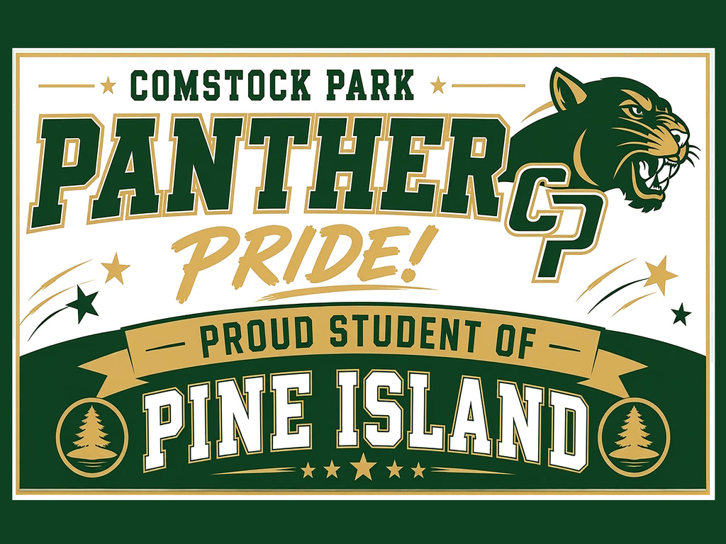 Panther Pride Pine Island Sign